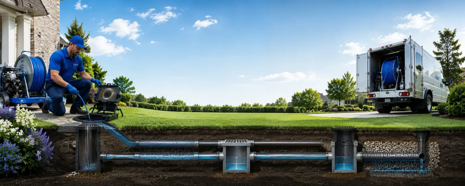 Outdoor drain cleaning information for Hawkins, TX